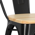 Chair Paris Wood, black, pine natural