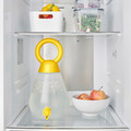 PILLERSTARR Jar with tap, transparent bright yellow, 4 l