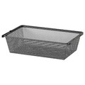 BOAXEL Mesh basket, anthracite, 60x40x15 cm