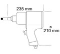 BETA Reversible Impact Wrench 1/2" 1750Nm /1927P