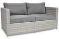 Outdoor 2-seat Sofa MALAGA, grey