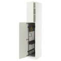 METOD High cabinet with cleaning interior, white/Veddinge white, 40x60x220 cm