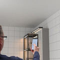 SILVERGLANS LED bathroom lighting strip, dimmable anthracite, 60 cm