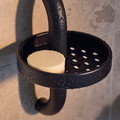 BÄSINGEN Shower shelf, anthracite, 16x29 cm
