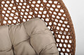 Hanging Cocoon Chair BALI LUX, in-/outdoor, brown