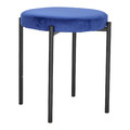 Stool Madonna, velvet, blue