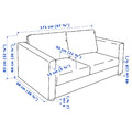 VIMLE 2-seat sofa, Hallarp grey