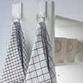 NORBERG Wall-mount drop-leaf tbl w storage, white, 64x60 cm
