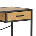 Desk Oxford with Drawer, oak/black