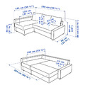FRIHETEN / KLAGSHAMN Corner sofa-bed with storage, Skiftebo blue