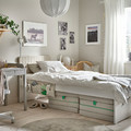 SLÄKT Headboard with cover, Vissle beige