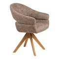 Swivel Dining Chair Dover, brown