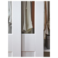 GRIMO Pair of sliding doors, glass/white, 150x236 cm