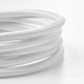 SUNNEBY Cord set, white textile, 1.8 m