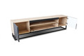 TV Cabinet Loftia 200 cm, metal legs, artisan/matt black