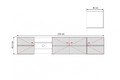 Wall-Mounted TV Cabinet Asha 200cm, cashmere