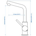 LUNDSKÄR Wash-basin mixer tap, black