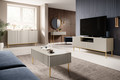 TV Cabinet Nicole 150 cm, cashmere/gold legs