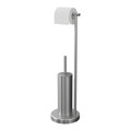 Toilet Brush & Roll Holder GoodHome Koros, brushed steel