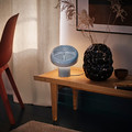 BLOMPRAKT Bluetooth speaker lamp, light blue