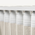 HANNALILL Curtains, 1 pair, beige, 145x250 cm