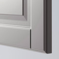 METOD Corner wall cabinet with carousel, white/Bodbyn grey, 67.5x67.5x100 cm