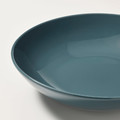 FÄRGKLAR Deep plate, glossy dark turquoise, 23 cm, 4 pack