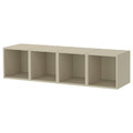 EKET Wall-mounted storage combination, beige, 140x35x35 cm