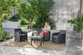 Outdoor Furniture Set ROSALIE SET, graphite