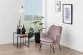 Armchair Chisa, velvet, dark grey