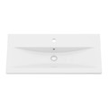 GoodHome Wash-basin Nira slim 16 x 38 x 82.8 cm, white