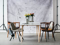 Chair President, wooden, dark brown