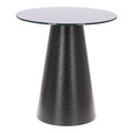 Coffee Table Soleilo 60cm, glass, round, black