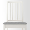 INGATORP / EKEDALEN Table and 4 chairs, white white/Ramna light grey, 110/155 cm