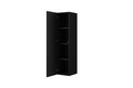 Bathroom Wall-mounted High Cabinet MDF Nicole 140cm, matt black