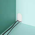 BERGLÄRKA Desk, turquoise/white tiltable, 100x70 cm