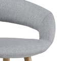 Bar Stool Grace, low, light grey