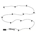 UTSUND LED lighting chain with 12 bulbs, outdoor/battery-operated black
