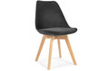 Upholstered Dining Chair Bolonia Lux, black