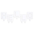 Wall Hanger Hello, white