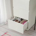 STORKLINTA Chest of 5 drawers, white, 40x50x120 cm