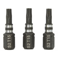 Erbauer Impact Bits 25 mm TX15, 3 pack