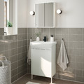 NYSJÖN / BJÖRKÅN Bathroom furniture, set of 5, white/Saljen tap, 54x40x98 cm