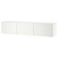 BESTÅ TV bench with doors, white/Laxviken white, 180x42x38 cm