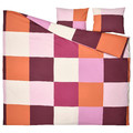 BRUNKRISSLA Duvet cover and 2 pillowcases, pink, 200x200/50x60 cm