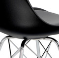 Chair Eris, 1pc, PP/faux leather, black/chrome