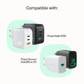 GREEN CELL Cable USB-C-USB-C PowerStream 100W, braid, 1.2m, green