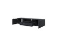 Wall-Mounted TV Cabinet Verica 200 cm, charcoal/black handles