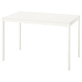 VIHALS Extendable table, white, 120/180x74 cm