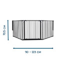 Baby Dan Carl Wide X outdoor safety gate, black